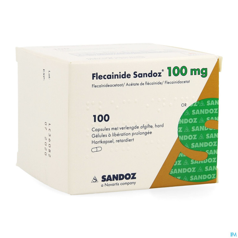 Flecainide retard sandoz 100mg caps lib.prol. 100