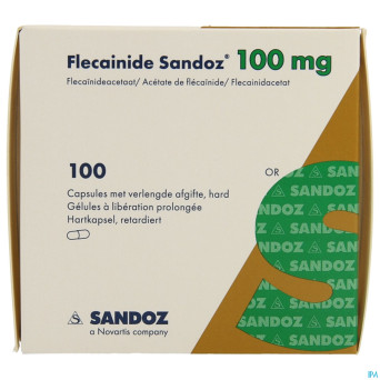 Flecainide retard sandoz 100mg caps lib.prol. 100