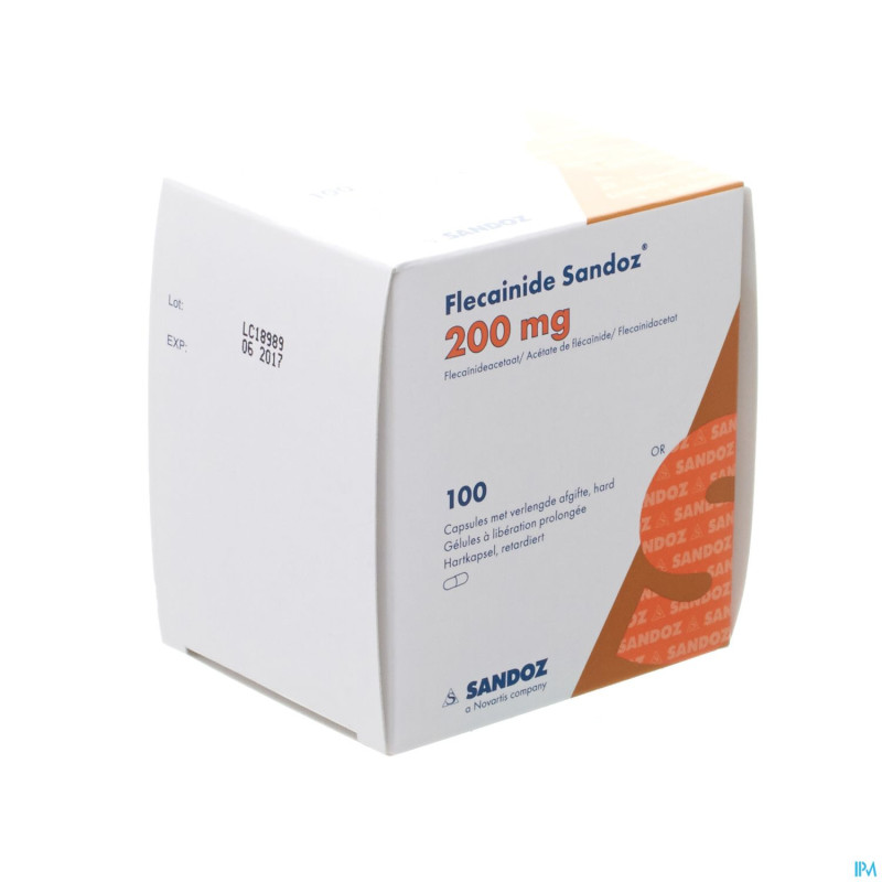 Flecainide retard sandoz 200mg caps lib.prol. 100