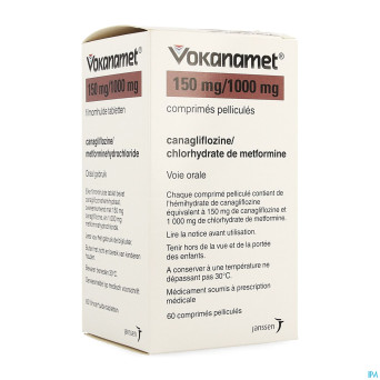 Vokanamet 150mg/1000mg comp pell  60