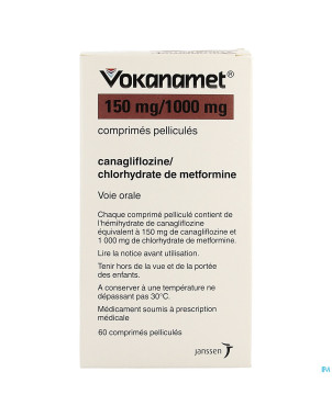 Vokanamet 150mg/1000mg comp pell  60