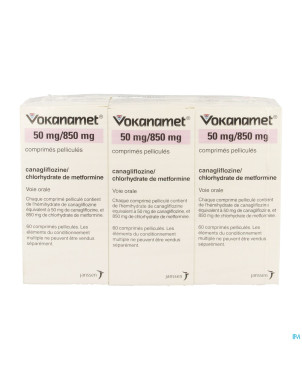 Vokanamet  50mg/ 850mg comp pell  60