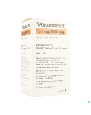 Vokanamet  50mg/1000mg comp pell  60