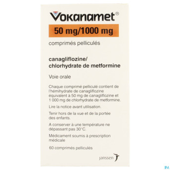 Vokanamet  50mg/1000mg comp pell  60