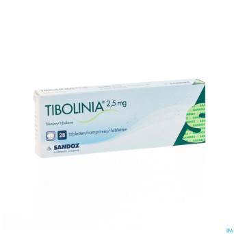 Tibolinia 2,5mg sandoz tabl 1 x 28