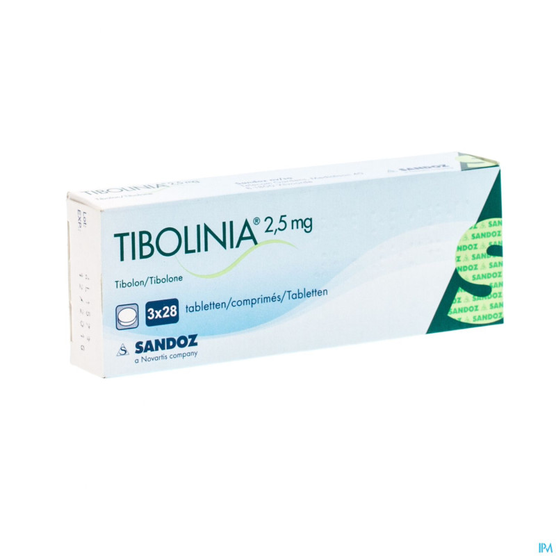 Tibolinia 2,5mg sandoz tabl 3 x 28