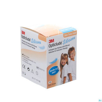 Opticlude 3m silicone eye patch skin tone midi  50