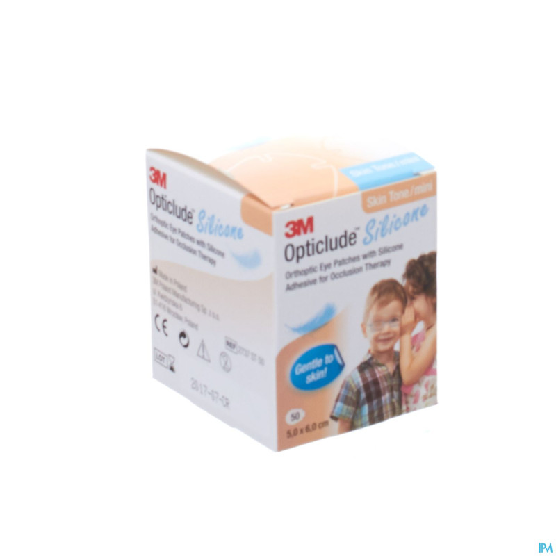 Opticlude 3m silicone eye patch skin tone mini  50