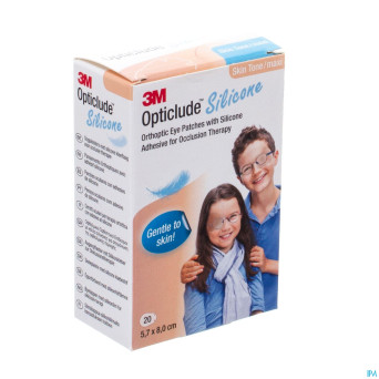 Opticlude 3m silicone eye patch skin tone maxi  20