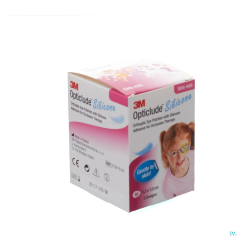 Opticlude 3m silicone eye patch girl midi 50
