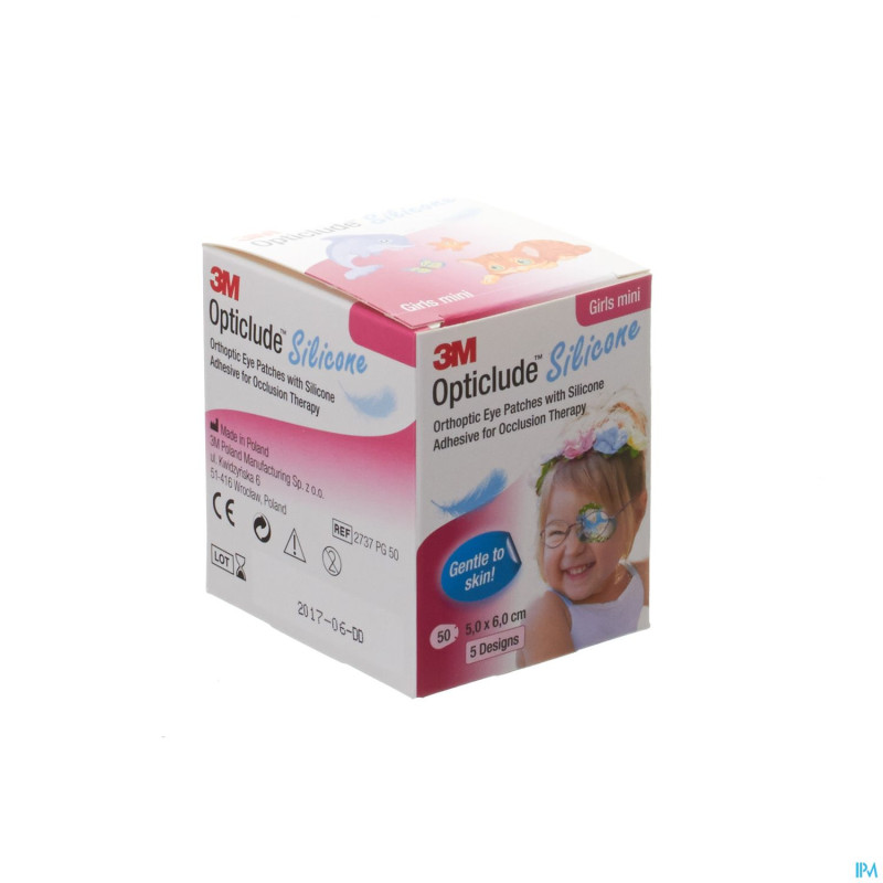 Opticlude 3m silicone eye patch girl mini 50
