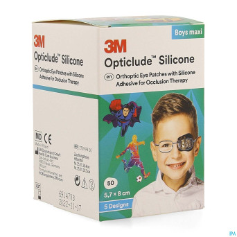 Opticlude 3m silicone eye patch boy maxi  50