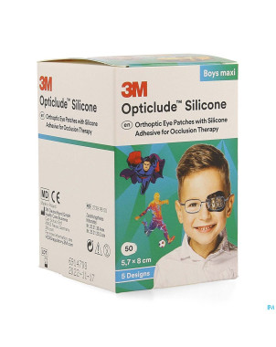 Opticlude 3m silicone eye patch boy maxi  50