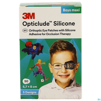 Opticlude 3m silicone eye patch boy maxi  50