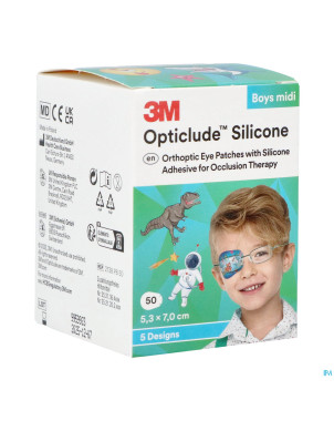 Opticlude 3m silicone eye patch boy midi  50