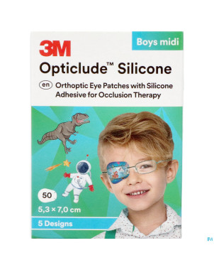 Opticlude 3m silicone eye patch boy midi  50