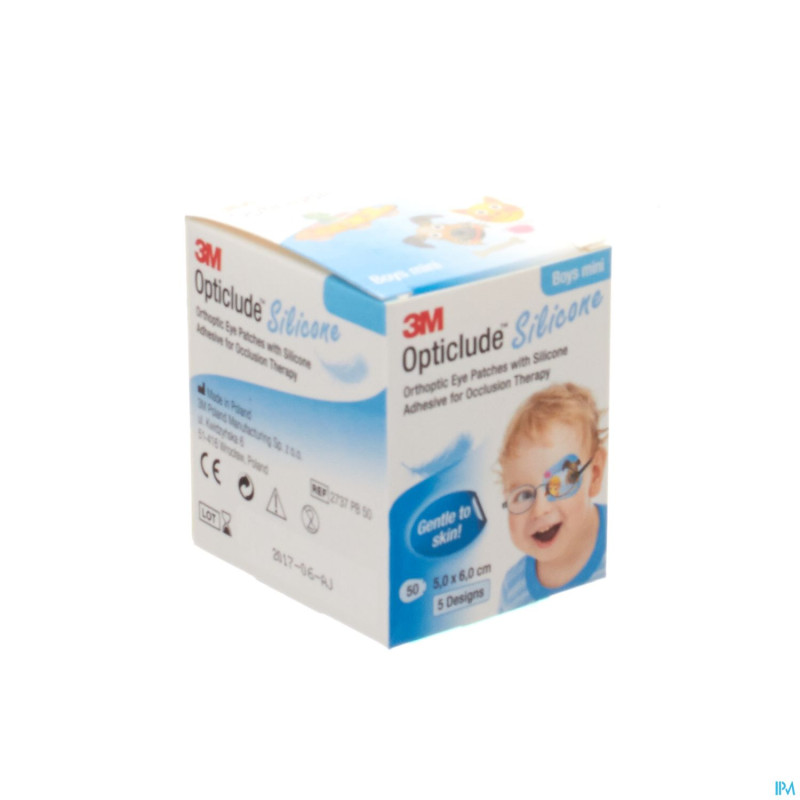 Opticlude 3m silicone eye patch boy mini  50
