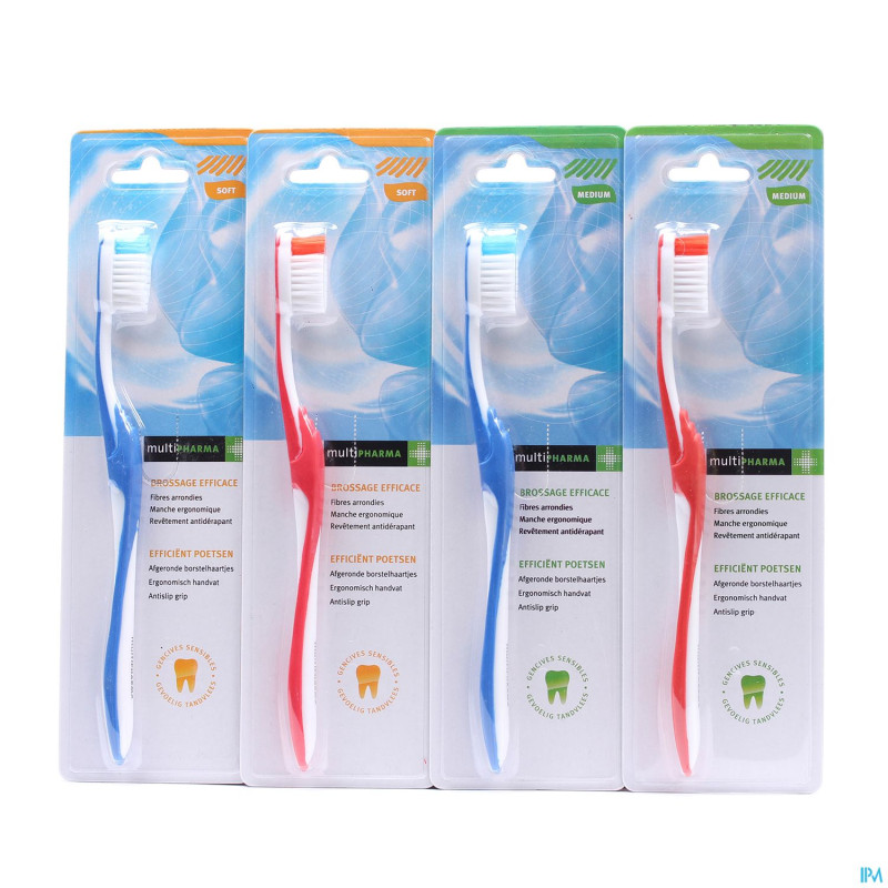 Mph brosse a dents soft rouge
