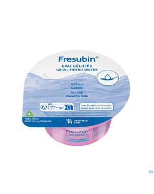 Fresubin eau gelifiee s/sucre cassis    12x125g