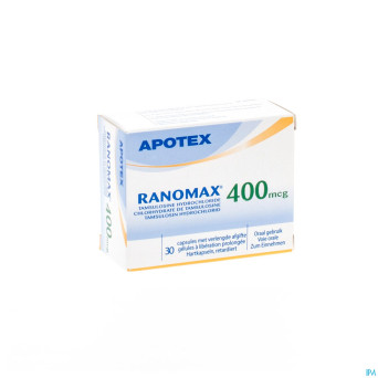 Ranomax apotex 400mcg caps  30 x 400 mcg