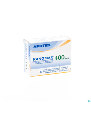 Ranomax apotex 400mcg caps  30 x 400 mcg