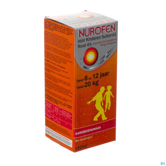 Nurofen impexeco 4% sirop strawberry ss enf  150ml