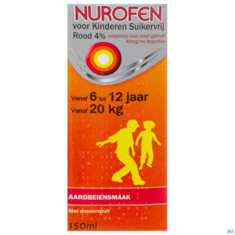 Nurofen impexeco 4% sirop strawberry ss enf  150ml