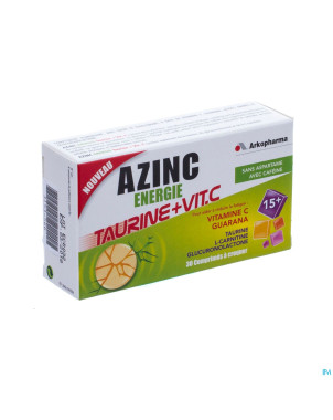 Azinc energie taurine comp croq. 30 cfr 3299039