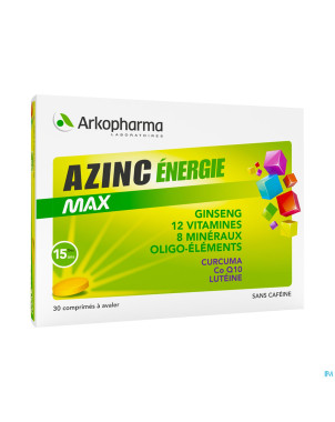 Azinc energie max    comp  30 cfr 3299021