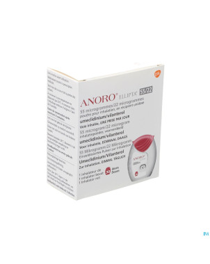 Anoro ellipta 55/22mcg pulv inhal multidose 30