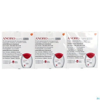 Anoro ellipta 55/22mcg pulv inhal multidose 90