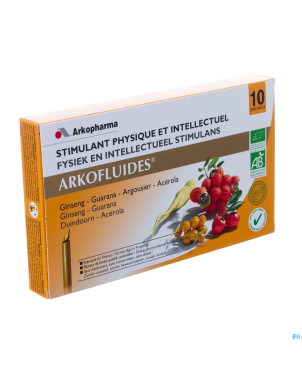 Arkofluide stimulant physique+intelect.unicados 10