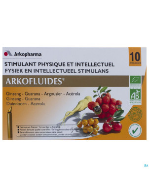 Arkofluide stimulant physique+intelect.unicados 10