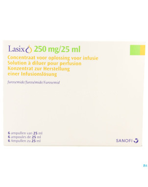Lasix 250 mg amp iv 6x25 ml 250 mg