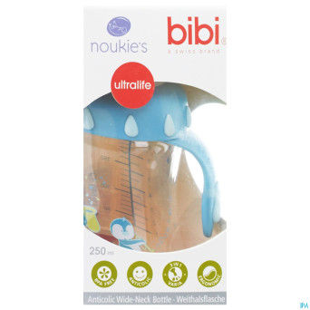 Bibi noukie's biberon goulot large world boy 250ml