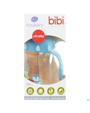 Bibi noukie's biberon goulot large world boy 250ml