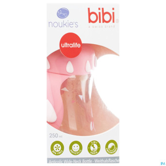 Bibi noukie's biberon goulot large world girl250ml