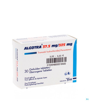Algotra comp enrobes  30 x 325mg/37,5mg