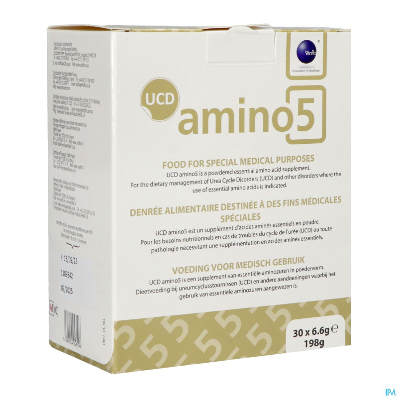 Ucd amino 5 pdr    sachet 30x6,6g