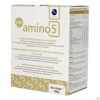 Ucd amino 5 pdr    sachet 30x6,6g