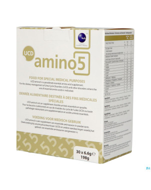 Ucd amino 5 pdr    sachet 30x6,6g