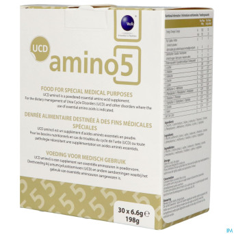 Ucd amino 5 pdr    sachet 30x6,6g