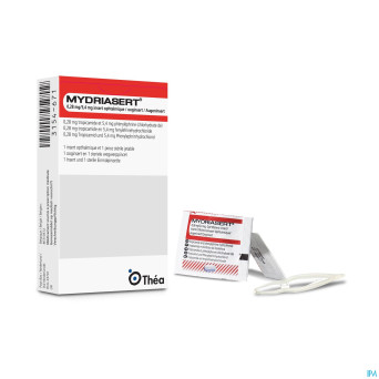 Mydriasert 0,28 mg/5,4 mg  1 ooginsert +  1 pincet