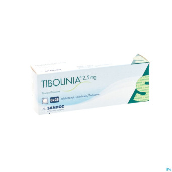 Tibolinia 2,5mg sandoz tabl 6 x 28