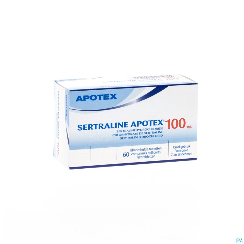 Sertraline apotex 100mg comp pellicul  60