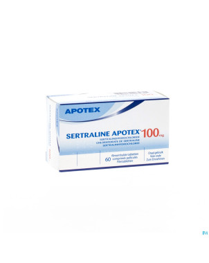 Sertraline apotex 100mg comp pellicul  60