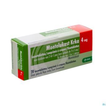 Montelukast krka  4 mg comp a croquer 28 x  4 mg
