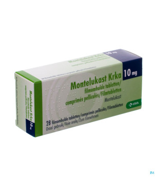 Montelukast krka 10 mg comp pell 28 x 10 mg
