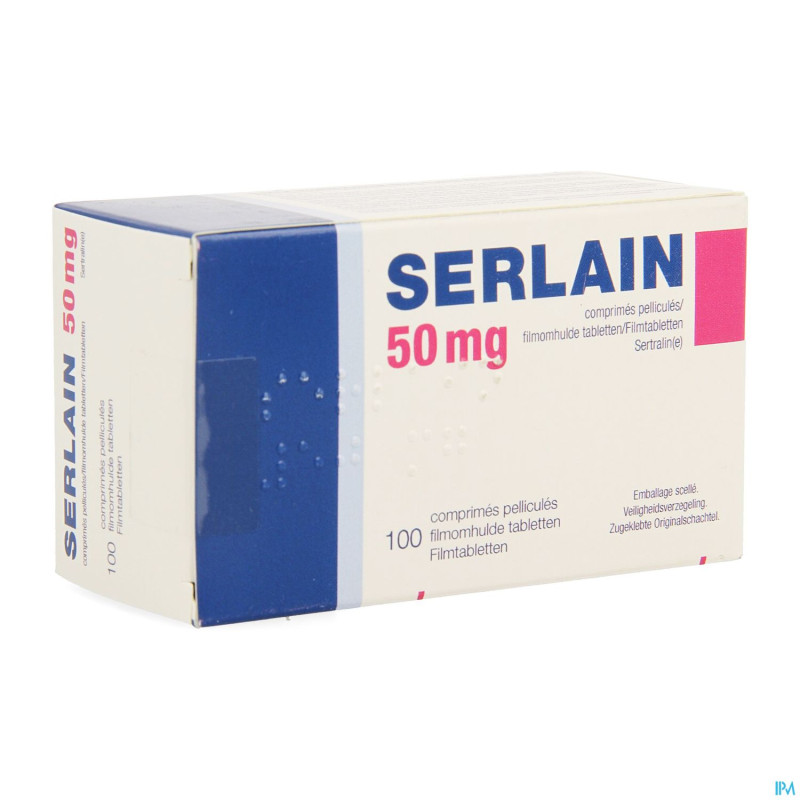 Serlain  50mg pi pharma comp pell 100 x  50mg pip