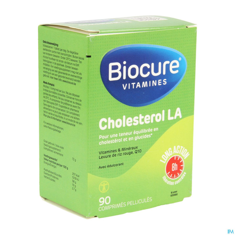 Biocure cholestrol la  comp pell. 90 cfr 3370269
